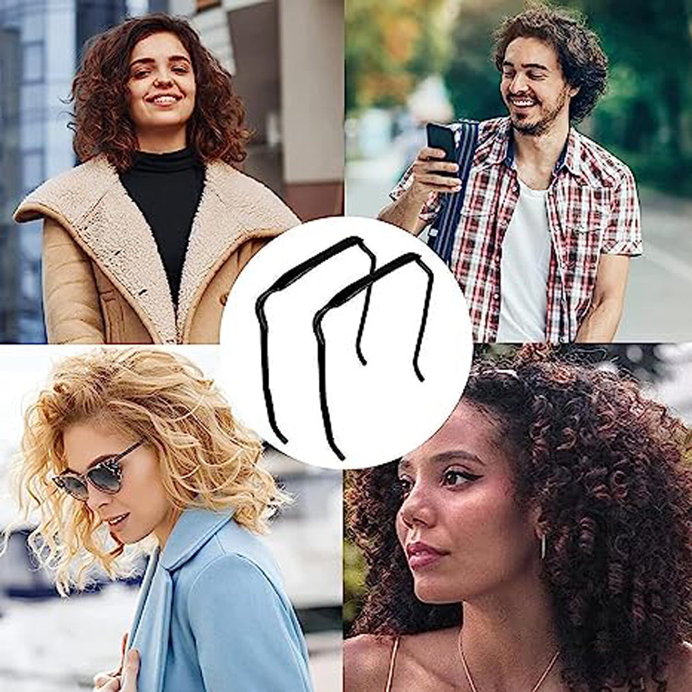 Headband For Thick Curly Hair, Thick Hair Medium Headbands For Women Invisible Hair Hoop, Square Headband Like Sunglasses, Curly Thick Hair Large Headband, Hairstyle Fixing Tool For Curly Hair