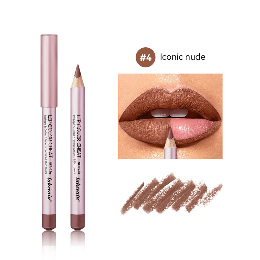 Mini Wooden Pole Lip Liner Long Lasting Matte