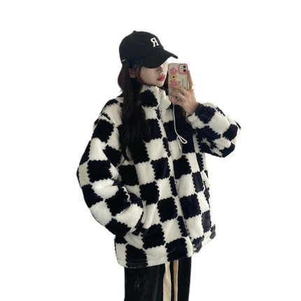Faux Rabbit Fur Thickened Coat Plush
