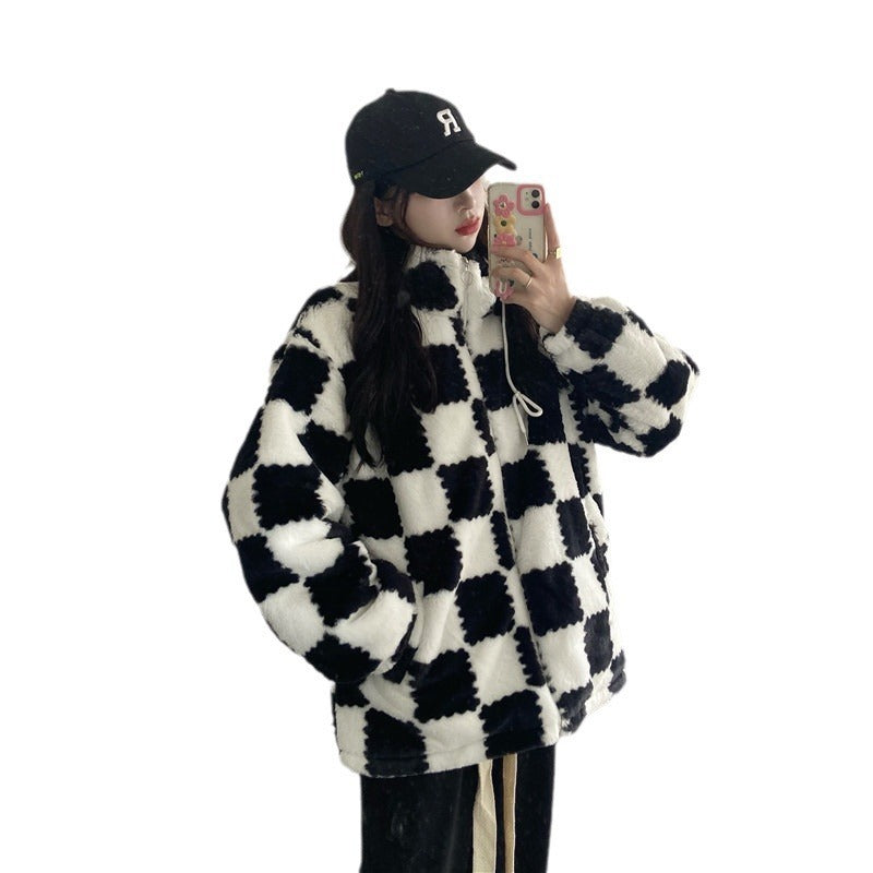 Faux Rabbit Fur Thickened Coat Plush