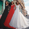 Long Sleeve Off-shoulder White Bridal Wedding Dress Dress