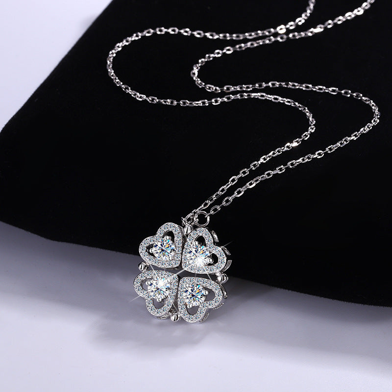 Light Luxury Diamond Clavicle Chain Flower-shaped Female