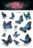 Waterproof Temporary Tattoo Sticker Small Butterfly Body Art Fake Tattoo Flash Tattoo Clavicle Female