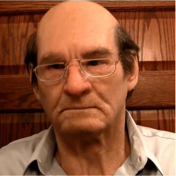 Face Wig Old Man Mask Headgear Halloween