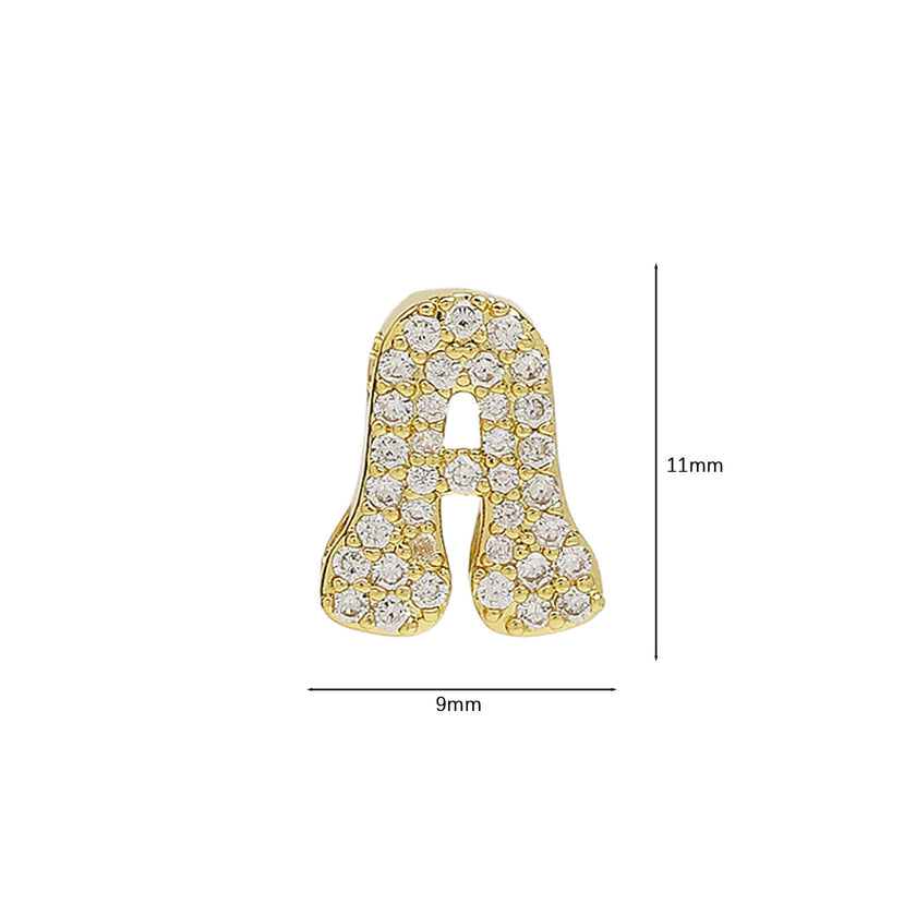 DIY Name Bracelet Necklace 26 English Letters Pendant Parts