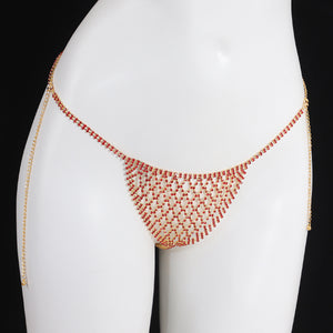 Personalized Beach Party Sexy Bikini Rhinestone Underwear Body Chains Women