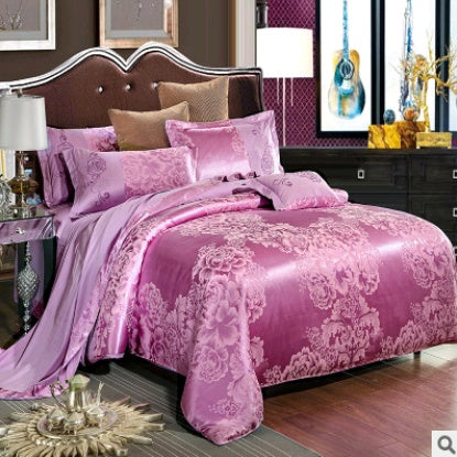 Luxury Bedding Satin Jacquard Modal Cotton Tencel Set