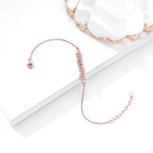 S925 Sterling Silver Diamond Letters Mama Bracelet