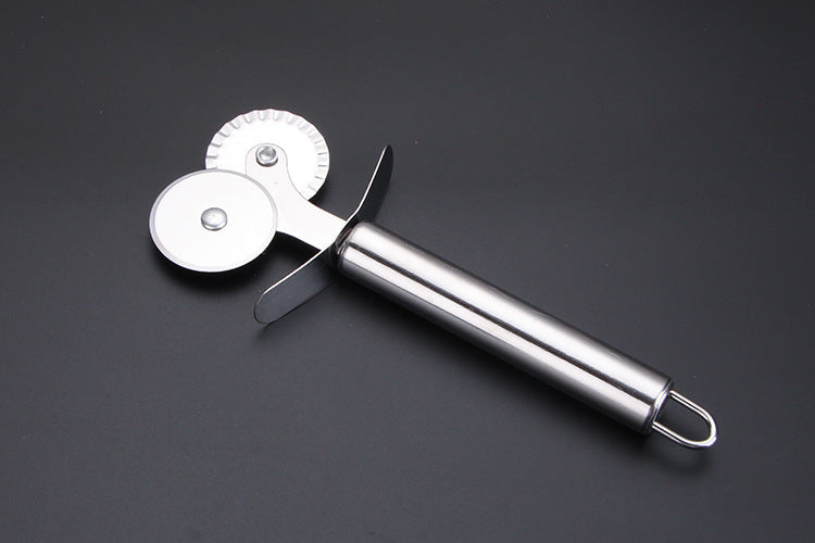 Stainless steel single wheel pizza cutter