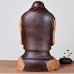 Ebony wood carving Maitreya Buddha statue decoration