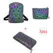 Luminous Makeup Bag Lattice Design Geometric Bag