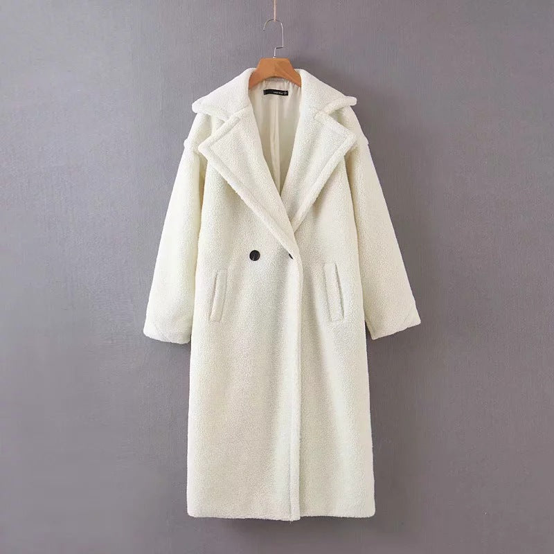 Women's New Lamb Wool Long Coat