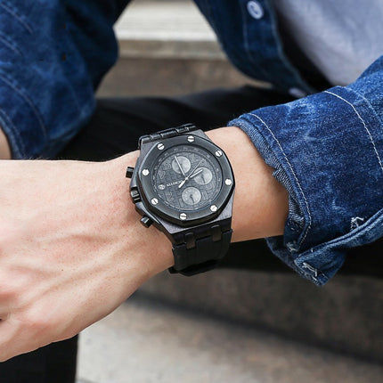 Multifunctional Sports Waterproof Calendar Quartz Watch