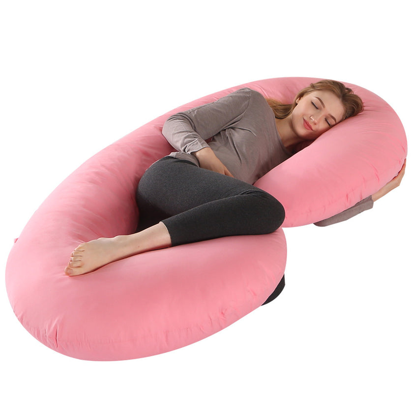 Crystal Velvet C-type Pregnancy Pillow For Sleeping On The Side