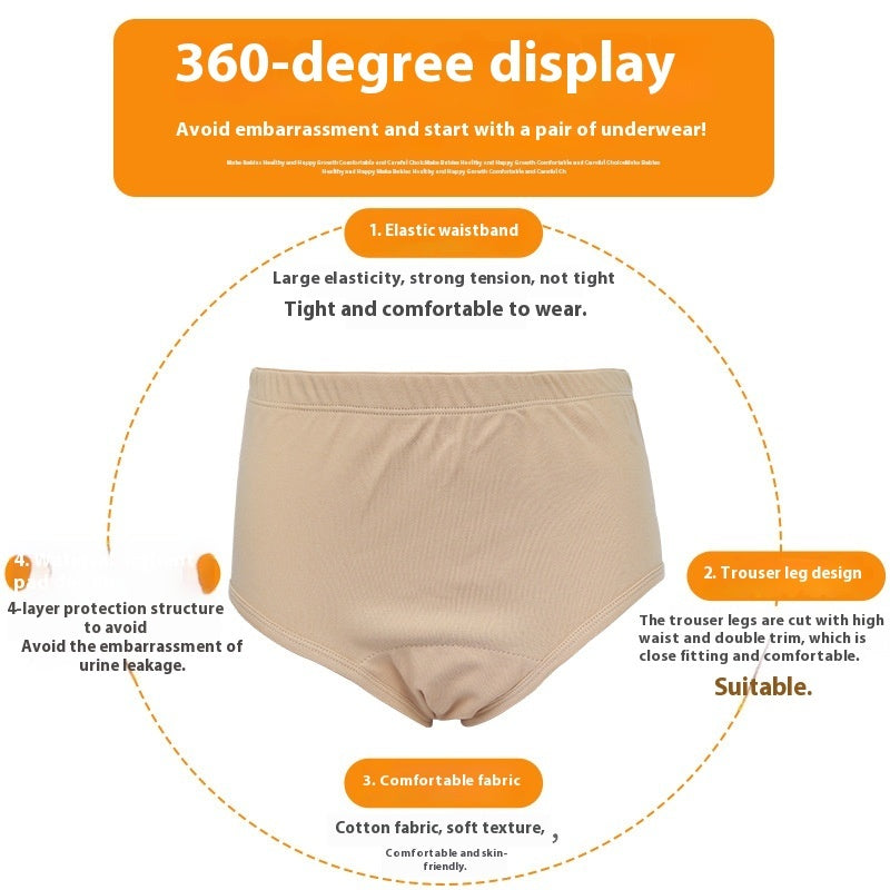 Washable Pure Cotton Diaper Underwear
