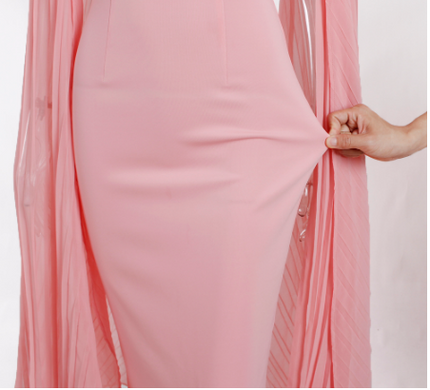 Long sleeve slim pencil skirt