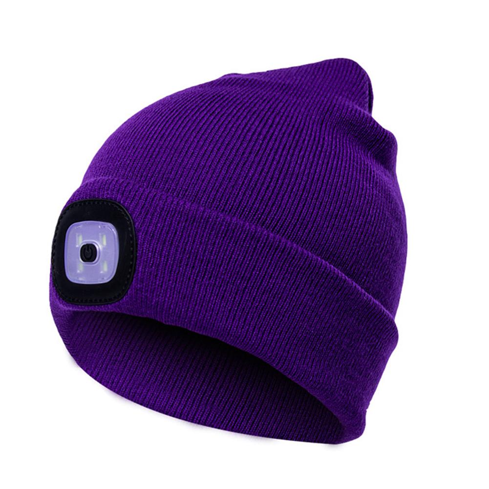 LED Knit Hat Button Cell Type Knitted Hat