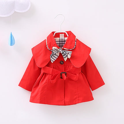 Girl's coat foreign style girl windbreaker