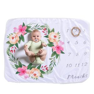 Baby milestone photo blanket photography background