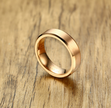 Rose Color Gold Tungsten Carbide Couple Ring For Men Women CZ Engagement Wedding Ring Valentine's Day Jewelry