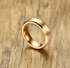 Rose Color Gold Tungsten Carbide Couple Ring For Men Women CZ Engagement Wedding Ring Valentine's Day Jewelry