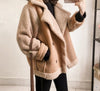 Lamb fur coat