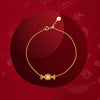 Candy plated 18k yellow gold bracelet