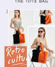 Plush Bag Female Europe And America Simple Contrast Color Candy Tote Bag