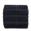 Women Headwrap Ponytail Beanies Hat Winter Warm Ear Warmer Head Wrap Casual Crochet Turban Hats Female Soft Knit Woolen Caps