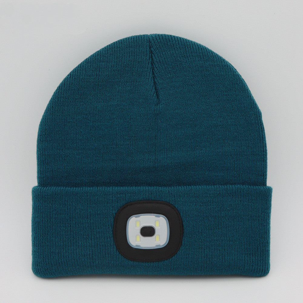 LED Knit Hat Button Cell Type Knitted Hat