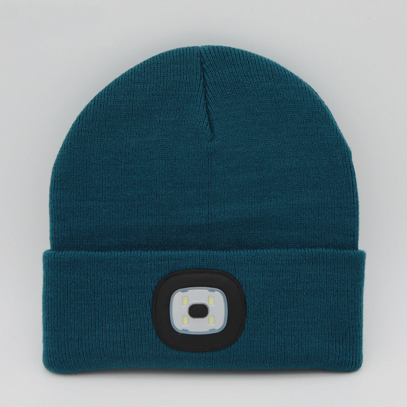 LED Knit Hat Button Cell Type Knitted Hat