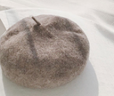 Beret women's autumn and winter warm solid color buds  hat tide