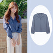 Simple temperament commuter suit collar long sleeve shirt