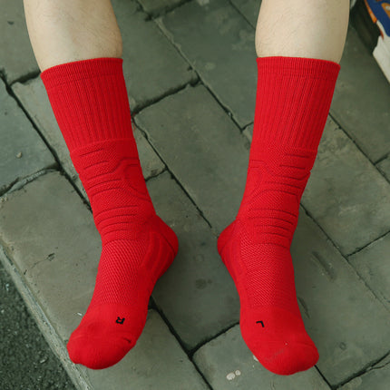 Professional Long Tube Basketball Socks Men Thickened High Tube