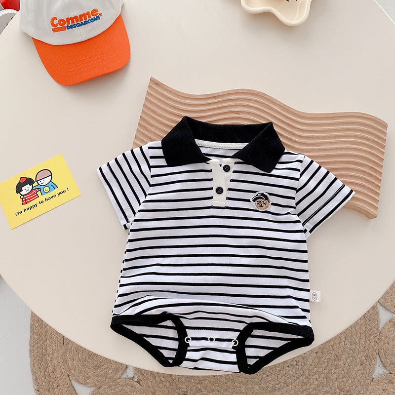 Newborn Western Style Bear Jumpsuit