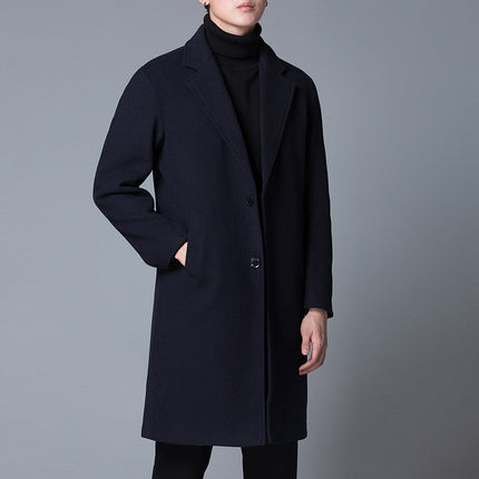 Men's trendy woolen coat