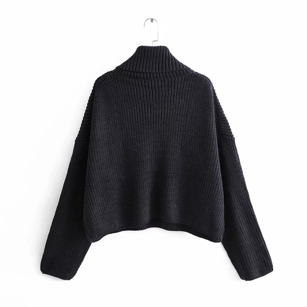 Sweater bat sleeve sweater