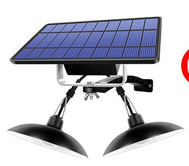 One Solar panel for one or two outdoor garden lights