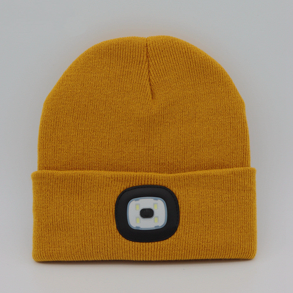 LED Knit Hat Button Cell Type Knitted Hat