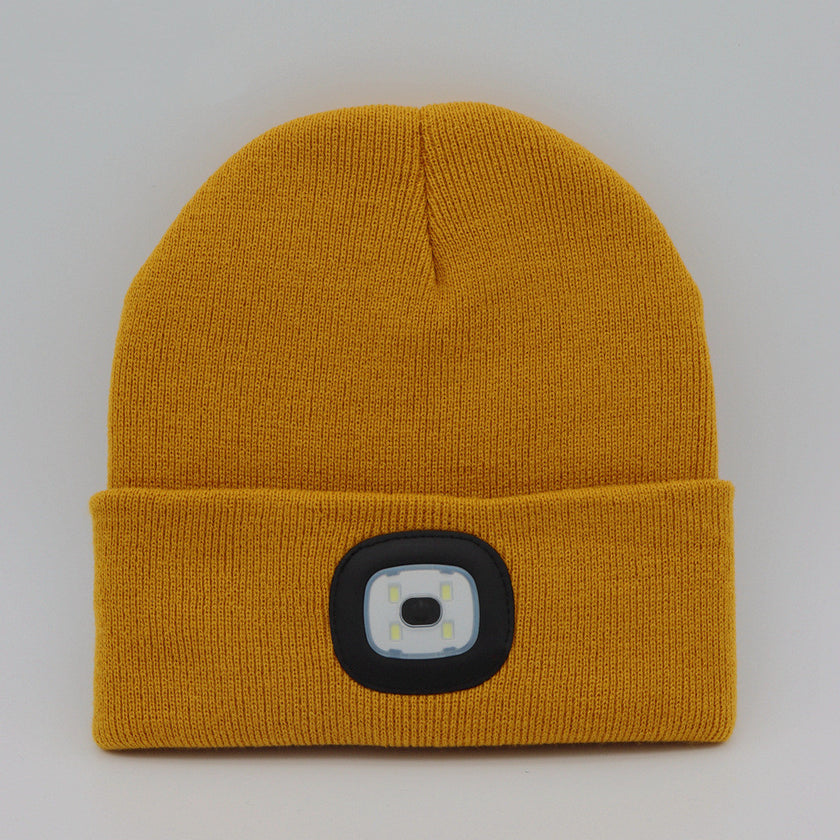 LED Knit Hat Button Cell Type Knitted Hat