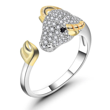 Zodiac Ring, Sterling Silver Ring, Female Ring, Natal Year  Ring