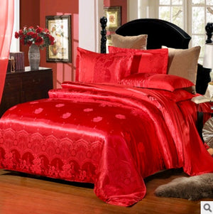 Luxury Bedding Satin Jacquard Modal Cotton Tencel Set