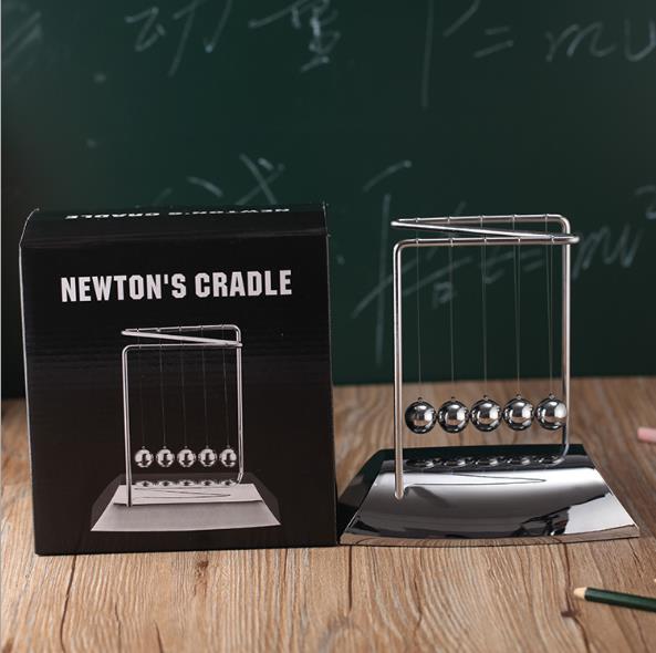 Newtons Cradle Steel Balance Ball Physics Science Pendulum Metal Craft Educational Toy