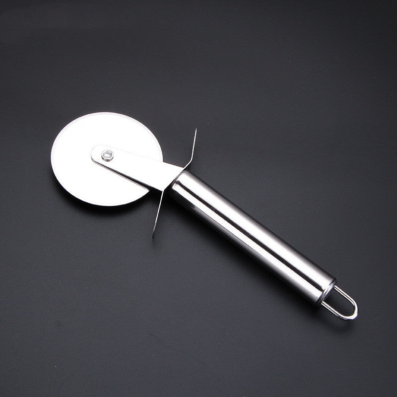 Stainless steel single wheel pizza cutter