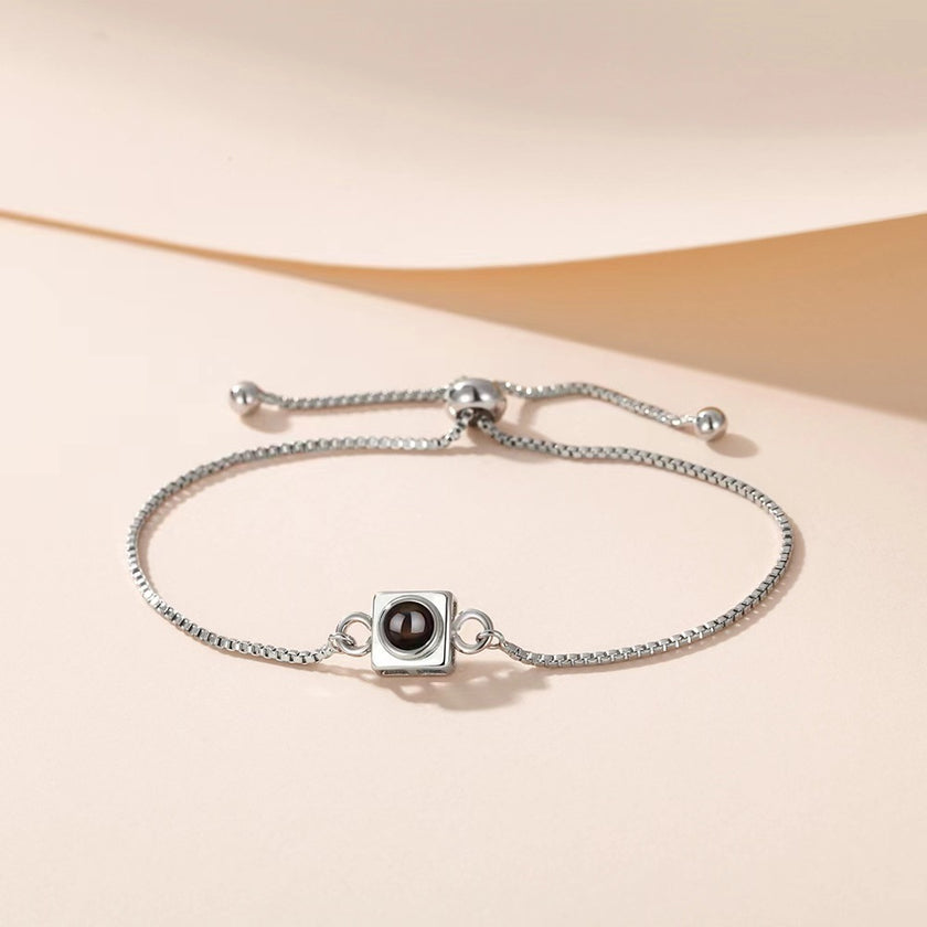 Square Box Push Pull Bracelet Fashion Style