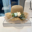Straw Hat Women Sweet Big Brim Seaside Beach