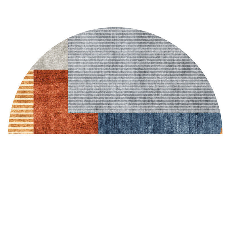 Semicircular Floor Mat Bathroom Non-slip Carpet