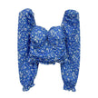 French Square Neck Floral Top For Women