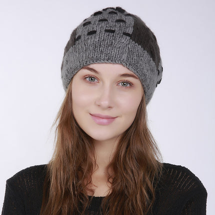 Folds Warm Outdoor Wool Cute Hair Ball Hat