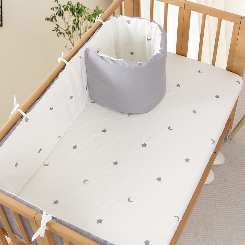 Crib Bed Circumference Soft Bag Anti-collision Baby Bedding Removable And Washable
